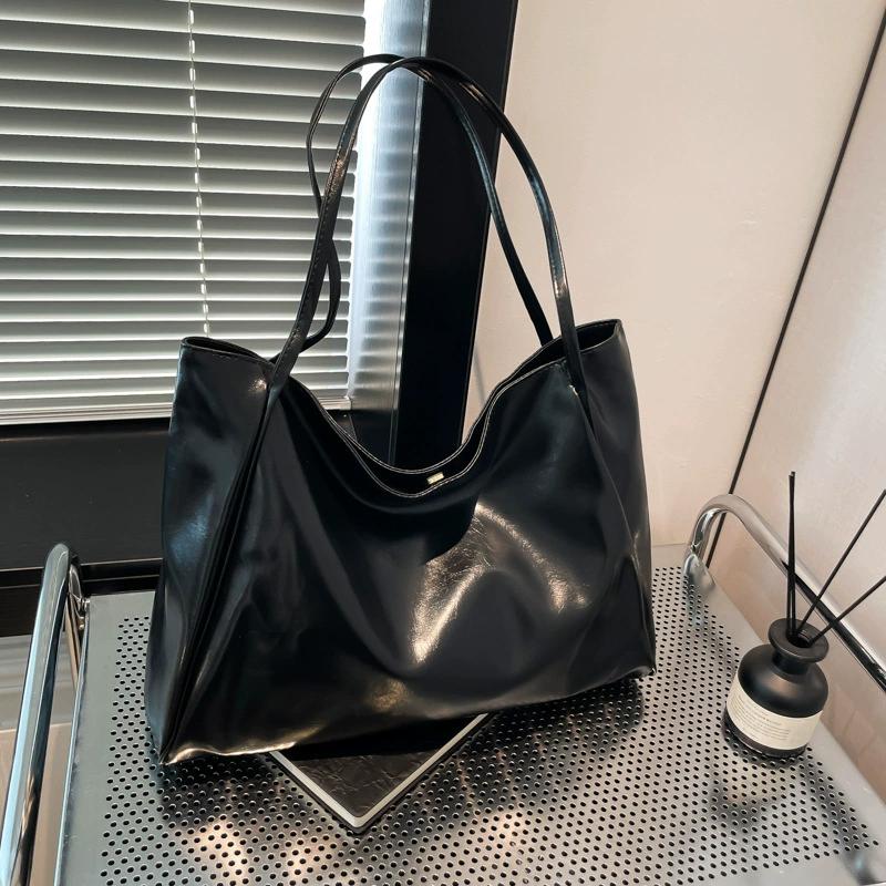 Büyük Kapasiteli Kadın Tote Çanta Moda Koltuk Altı Kese Yumuşak Pu Deri Omuz Çantası Retro Çapraz Çanta Rahat Taşınabilir Kova Çantalar