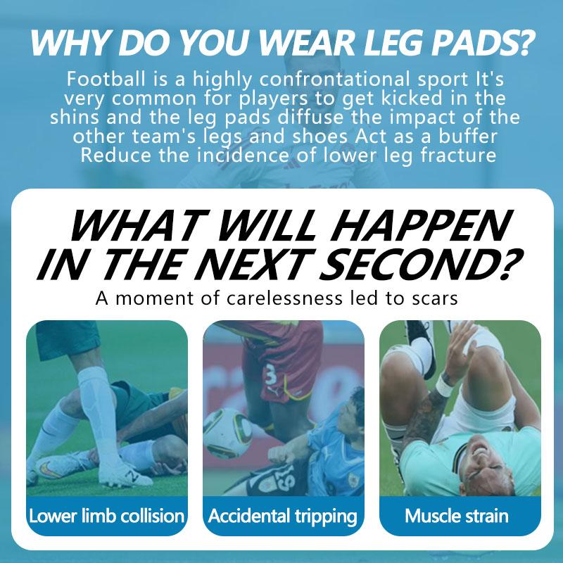 Lightweight Breathable Soccer Shin Guards with EVA-Plastic Protection and Custom Logo