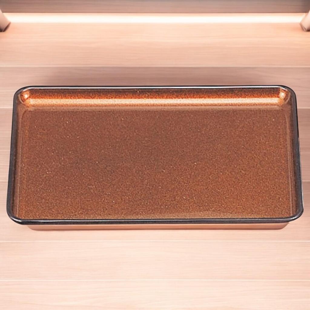 Sengoku Style Long Tray Satin Made In Japan with Lacquerware J-kitchens (42cm, Finish) (ABS Resin)