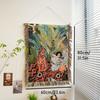 Bohemian Tapestry Blanket with Hanging Decor. For Wall, Desk & Entrance. Multi-Use Art Piece.