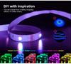 USB RGB LED Strip Kit 1-30M Music Sync WiFi App Control Mode Sound Activated with 44Key Remote DC5V Power for Party PC Decoratio