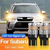 2PCS T20 7443 LED Turn Signal Light 7440 W21W Blub for Subaru Forester/XV Crosstrek/Legacy/Impreza/Outback, Yellow Lamp Canbus