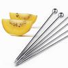 2Pcs Cocktail Pick Stirring Sticks Martini Picks Stainless Steel Fruit Sticks Bar Tools Drink Party