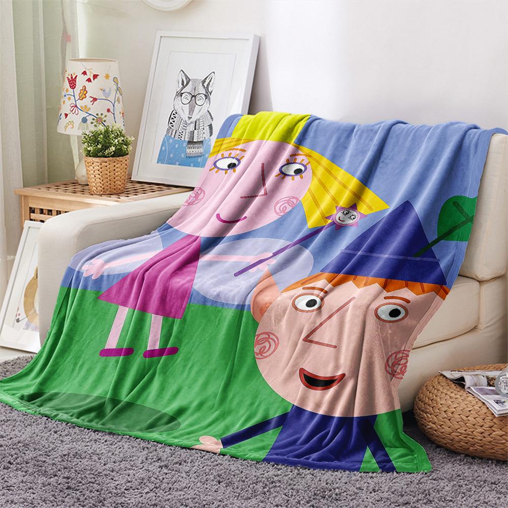 Ben and Holly Flannel Blanket, High quality Comfortable for All Seasons, Home Decor, Warmth and Comfort
