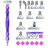 Diamant-Pinselset - Ein 19-teiliges Set lebendiger Farbverlaufswerkzeuge mit ergonomischen Griffen für präzises Diamantmalen