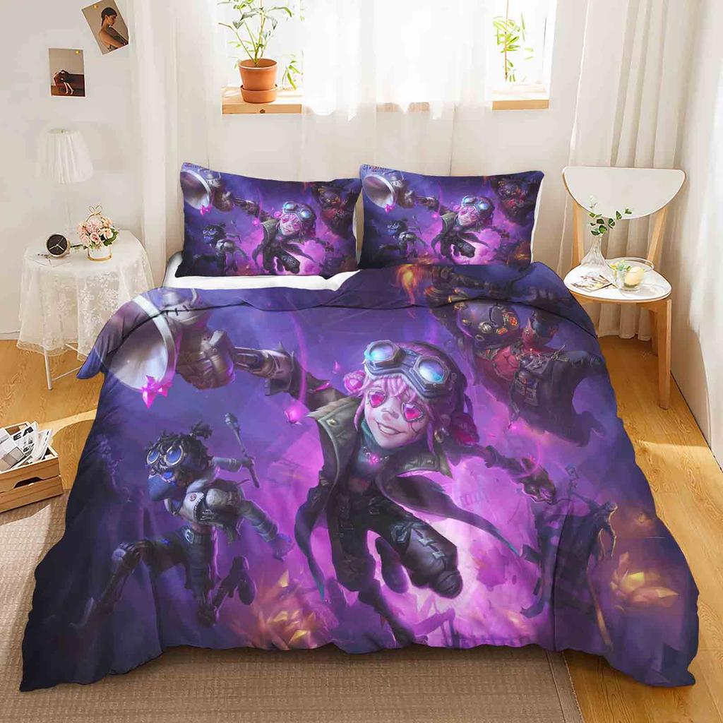 Game: Identity V Polyester Duvet Cover Set Bedding Queen Size Sets Cotton Cute Printed Cartoon Quilt Cover Suitable For Children
