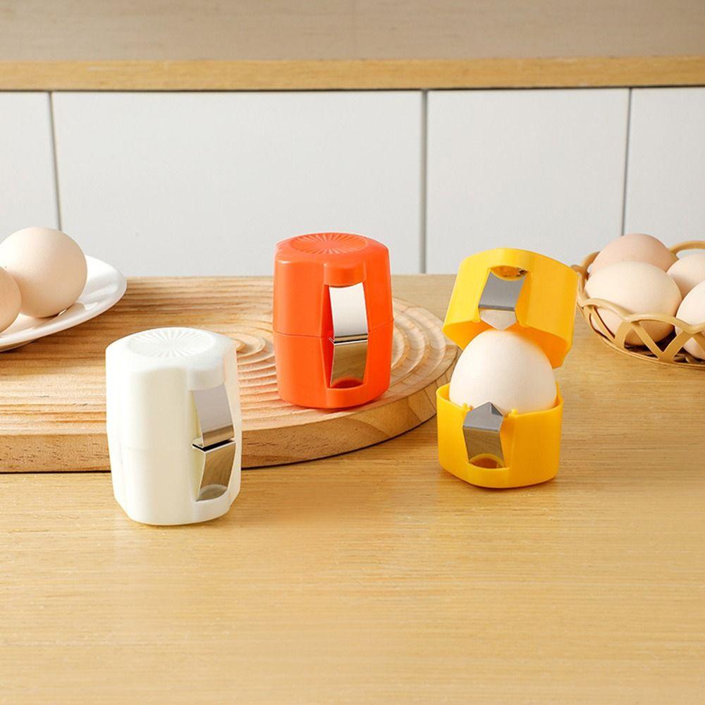 Cute Egg Shell Opener Household Stainless Steel Egg Opening Machine Upgraded Separator Eggshell Opening Kitchen Accessories