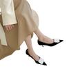 2025 neu guter Temperament Tochter Stil spitze hohe Absätze Damen dünne Absätze Frühling dünne schwarze einzelne Schuhe Damen