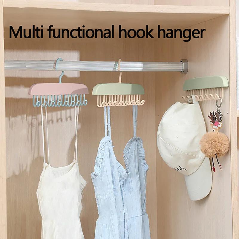 Sling Wave Hanger Bowtie Belt Hook Multifunctional Scarf Holder Clothes Underwear Non-Slip Storage Rack Hanger Hooks