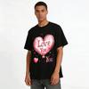 Romantic Love You Heart Print Couple Casual Short Sleeve T-shirt Pure Cotton T-shirt