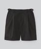 Pabeulega O'Clock One-Pleat Bermuda Pants (Black)