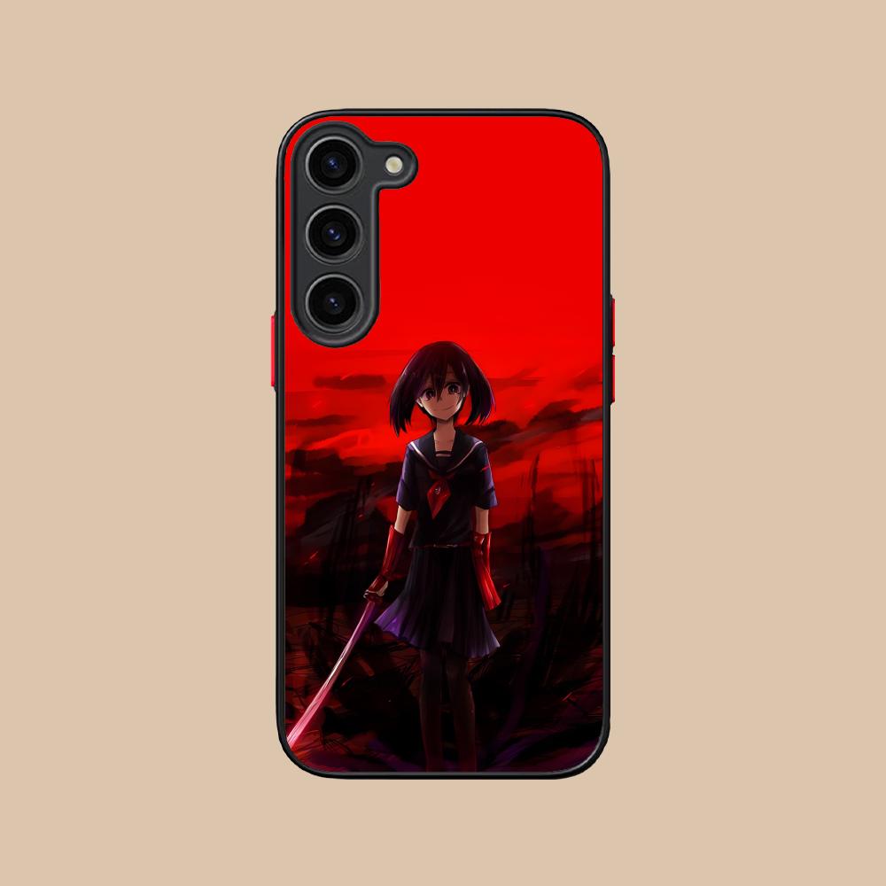 Akame Kurome Silicone Mobile Phone Case for Samsung Galaxy S26 S25 S24 S23 S22 S21 Plus FE Ultra Colorful Cover