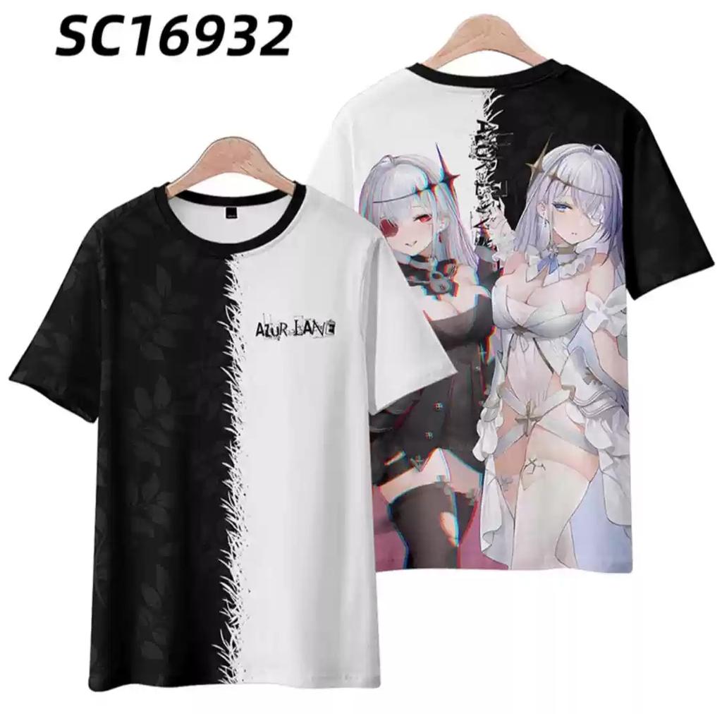Popular Game Azur Lane T-shirt 3D Print Men/Women Anime t shirt Casual Harajuku
