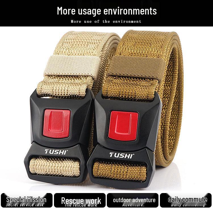 Enhanced Camouflage Tactical Nylon Belt for Training & Safety