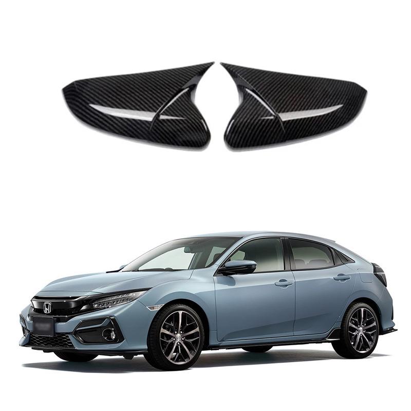 Black Rearview Mirror Cover for Honda Civic FK7/FK8 (2016-2021)