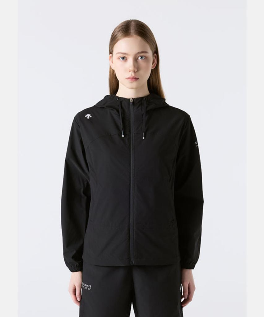 Descente Women'S Hooded Windbreaker Jacket Black Sr122Pwb21