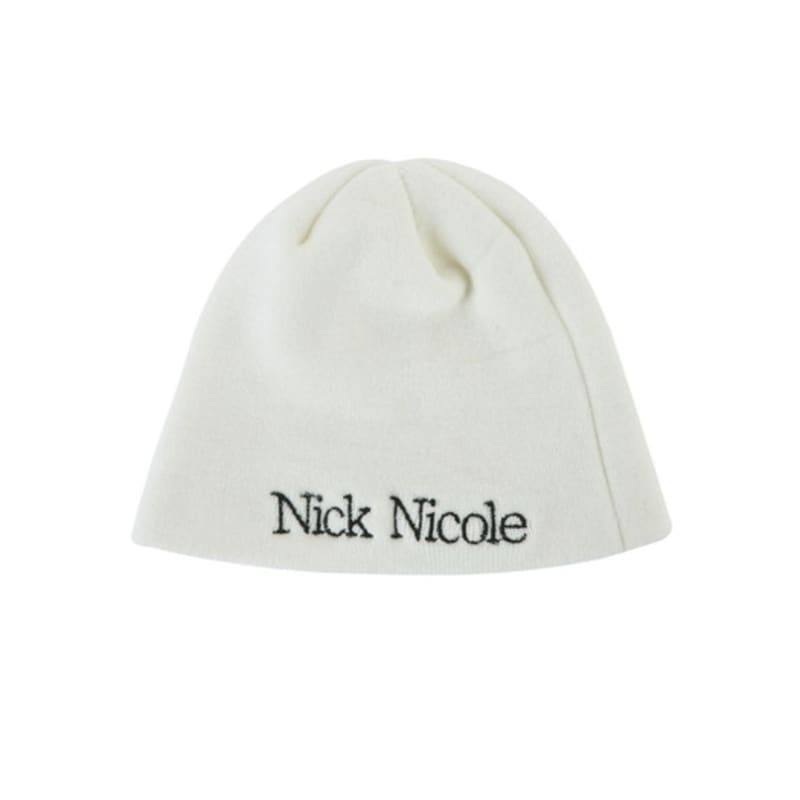 

NICK&NICOLE NICOLE МИНИМАЛИСТИЧНАЯ ШАПКА С ЛОГОТИПОМ_СЛОНОВАЯ КОСТЬ ONE