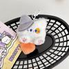 Cute Plush Long Tailed Cat Squeak Keychain Kawaii Cartoon Doll Toy Bag Pendant Key Ring Keyring Accessories For Women Girls