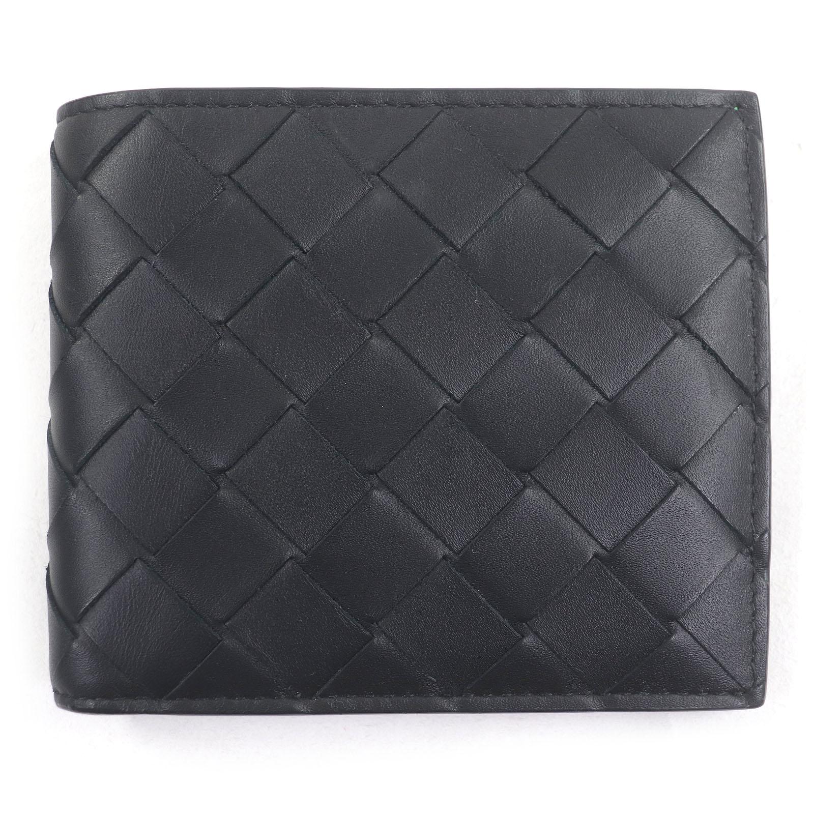 

Great BOTTEGAVENETA Bifold Wallet Current INTRECCIATO Compact Wallet Used