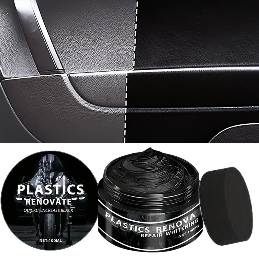 Mqyra Car Black Trim Restorer - Car Scratch Repair Paste, 100ml Rubber Repair
