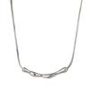 Irregular Pleated Metal Necklace Choker: Cold Style Clavicle Chain
