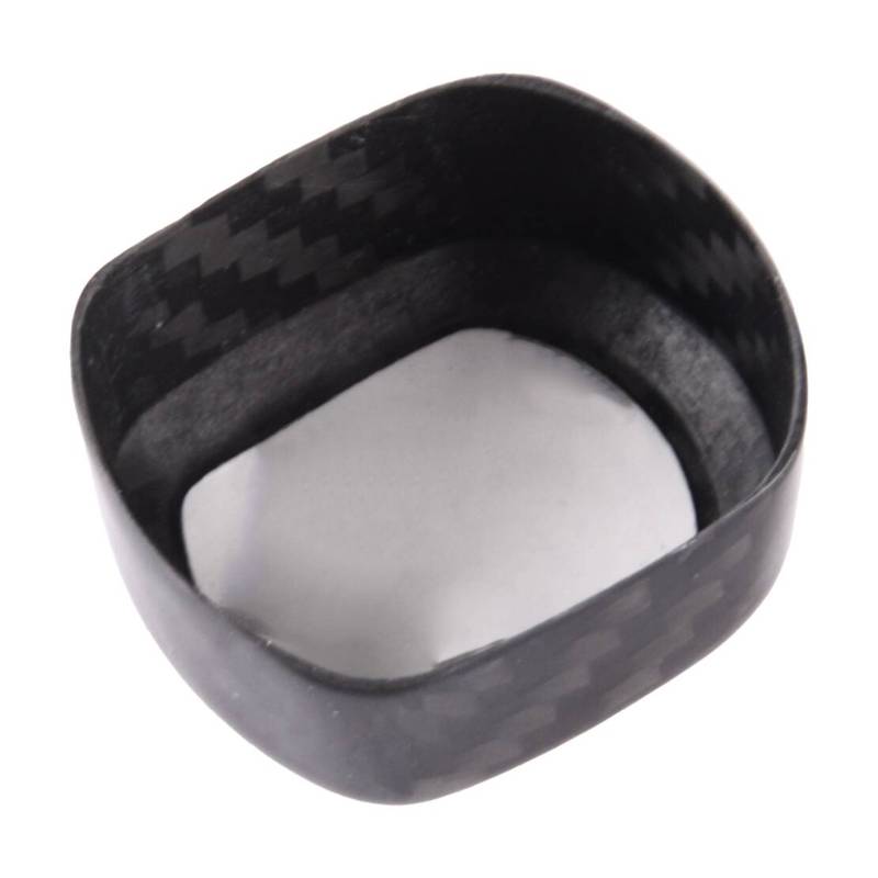 Black Carbon Fiber Car Center Engine Start Stop Push Button Switch Cover Trim Fit for Volvo S60