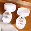 Velvet Oval Ring Box - Jewelry Packaging, In Stock, Fast Shipping