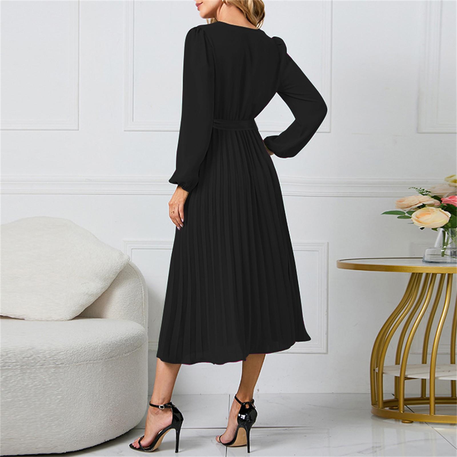 Женские повседневные длинные летние солнцезащитные платья 2023 с длинным рукавом — фото 4