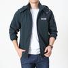 Four Seasons Men's Middle-aged and Young Outdoor Sports Jacket Hooded Windproof Loose Japanese and Korean Casual Multi-Bag Jacket