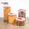 Negative Pressure Press-to-Store Cylindrical Storage Jar for Kitchen Grain and Dried Fruit