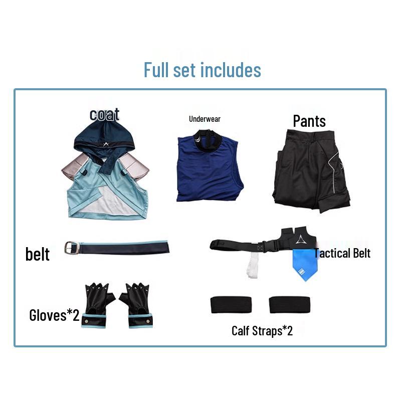Valorant Jett Female Cosplay Costume Set XS
