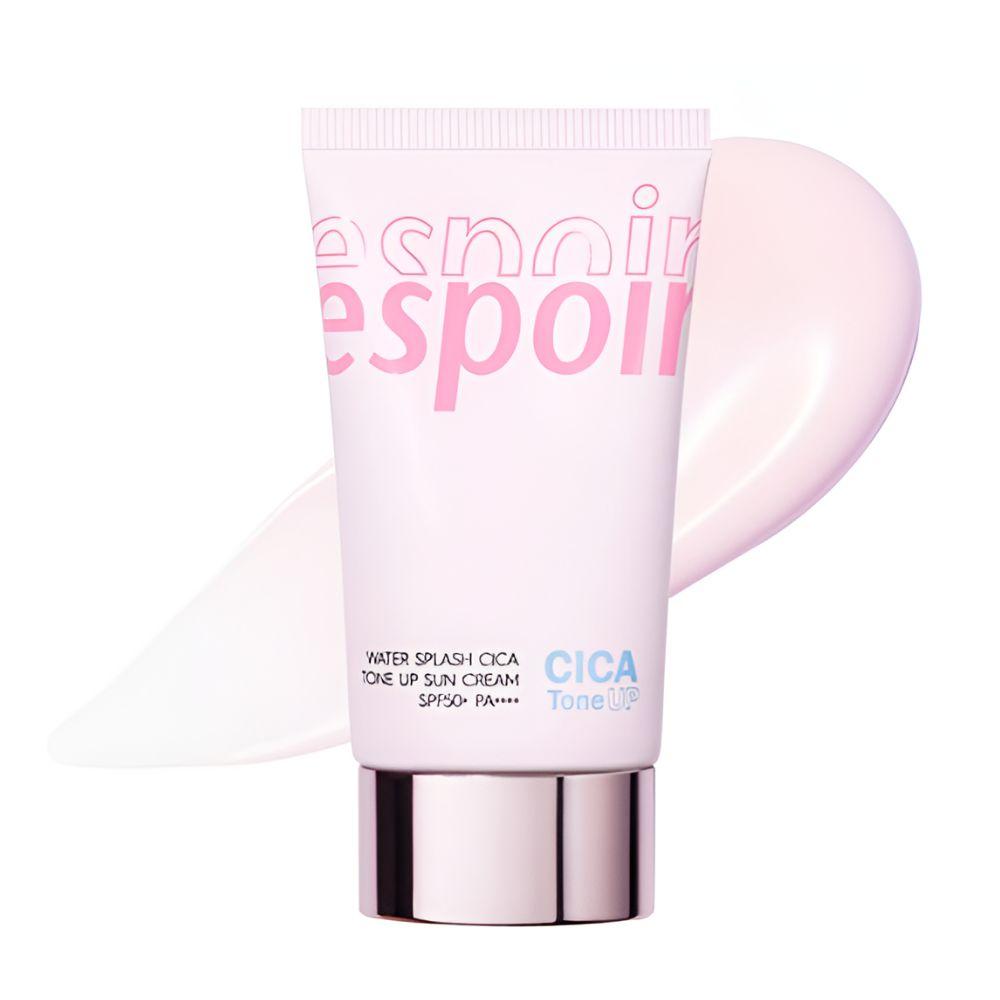 ESPOIR Water Splash Cica Tone-Up Sunscreen SPF50+ PA++++ Soothing Brightening Sun Cream 60ml