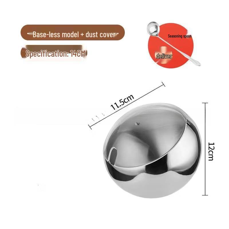 Stainless Steel Spherical Condiment Bowl