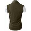 Cardigan masculino sem mangas camiseta casual slim fit camisas formais