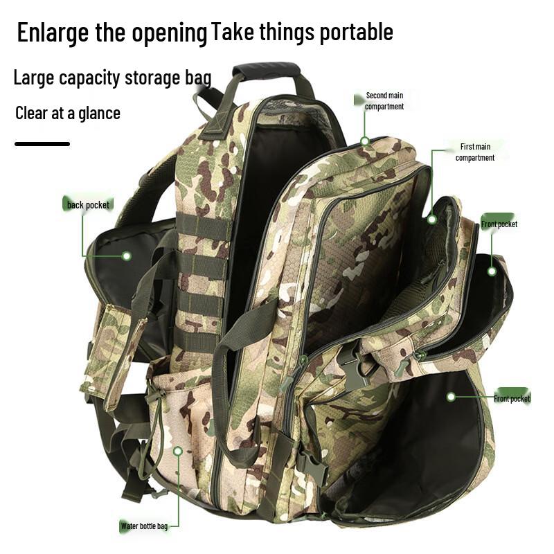 DCLOUD Tactical Large Capacity Outdoor Backpack