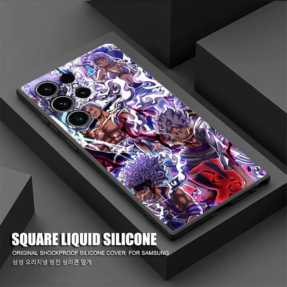 

One Pieces Nika Gear 5 Anime Phone Case For Samsung Galaxy S25 S24 S23 S20 S21 FE S26 S22 Ultra 5G S26 Plus S25FE Silicone Cover Galaxy S20