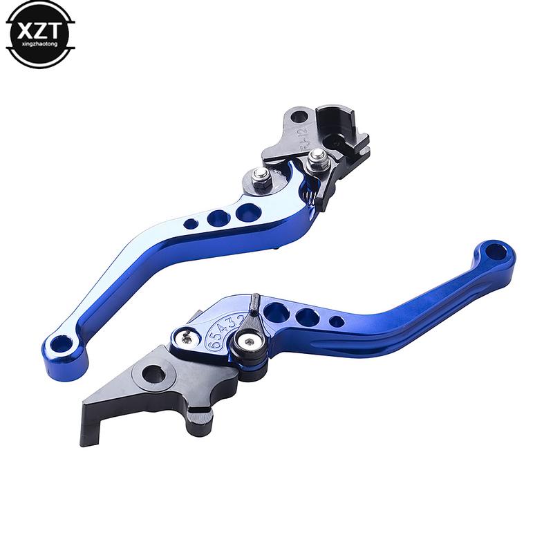 Heiß 2 Stück Universal CNC Legierung Motorrad Bremshebel Verstellbare Größe Moto Motorrad Modifikation Kupplungstrommel Bremshebel Griff
