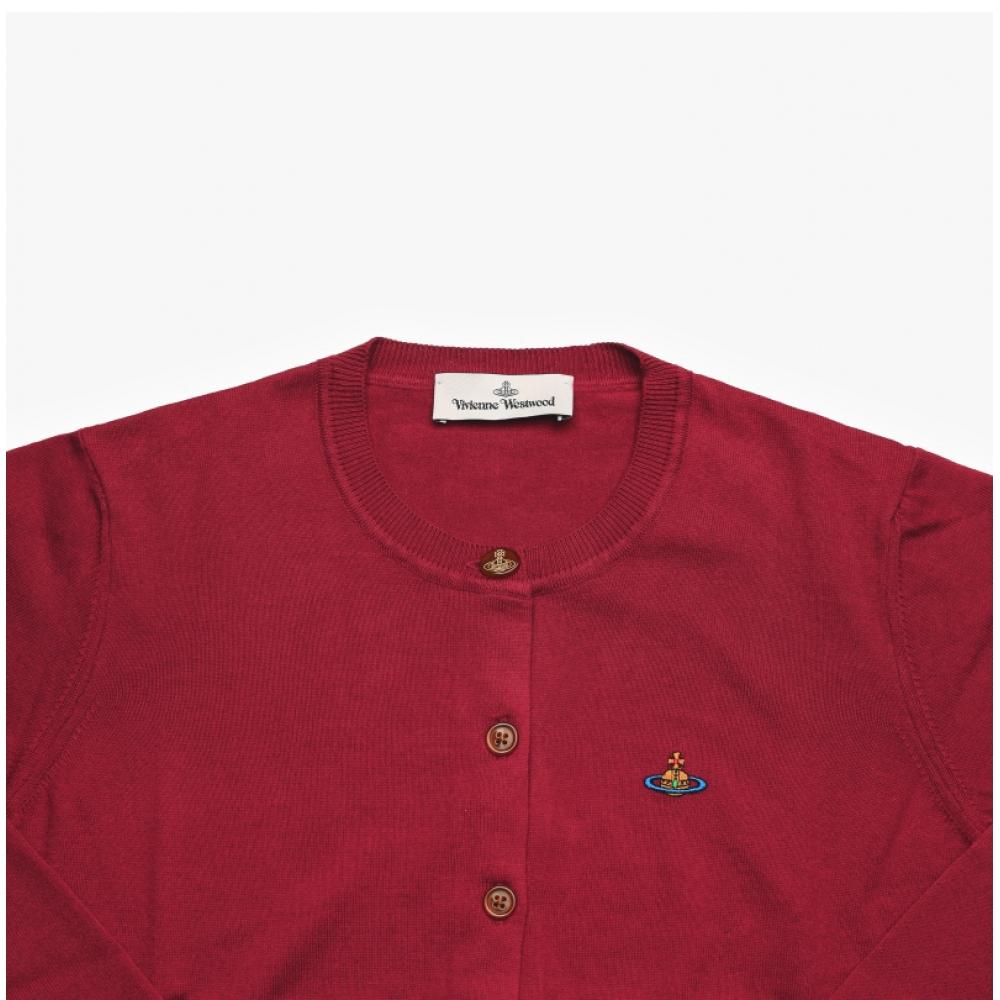 Vivienne WeStwood 1803002p Y001v I409 Bea Orb Logo Embroidery CaShmere Women S Cardigan