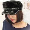 Lightweight Breathable Baseball Hat Durable PU Leather Punk Style Studs For Summer Festivals And Parties