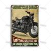 Crosscountry Motorcycle Tin Sign Vintage Metal Wall Decor Garage Home Bar Metal Plaque