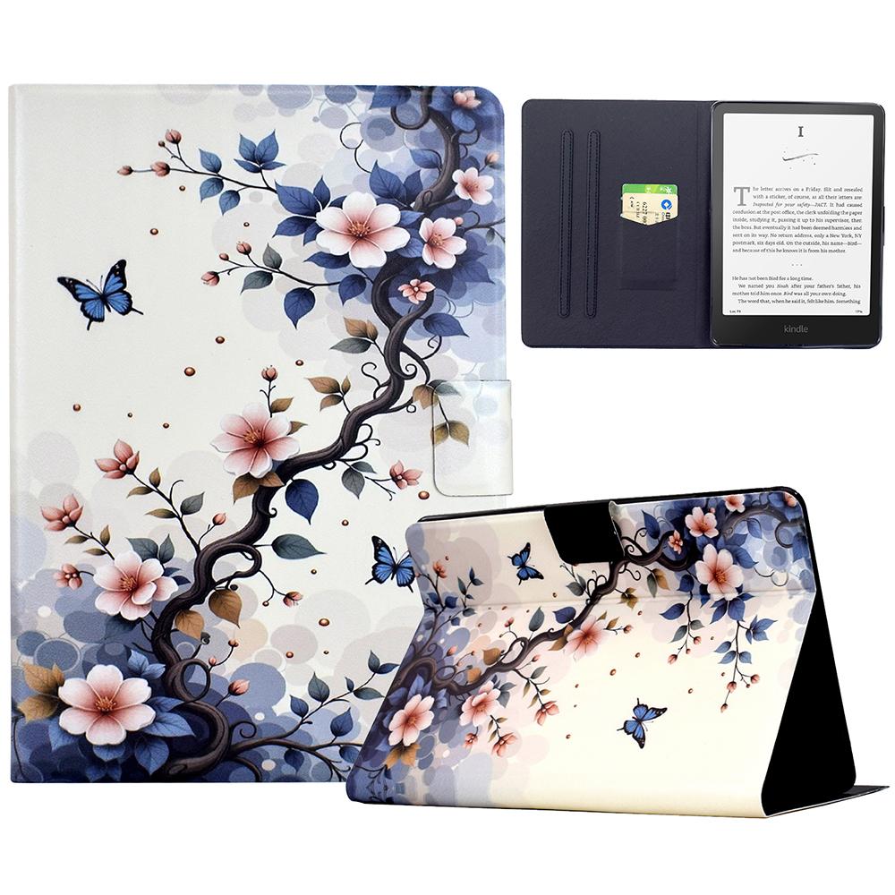 For Amazon Kindle Paperwhite 6 (2024) Stand Case Pattern Printing Tablet Leather Cover with Auto Wake/Sleep