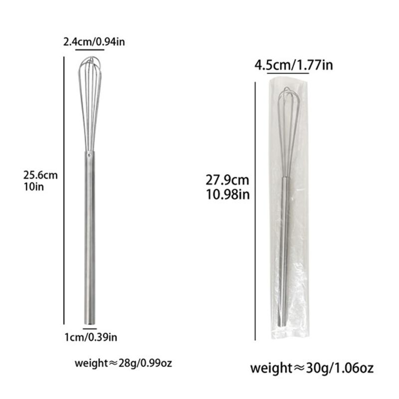 Portable Manual Eggs Beater Stainless Steel Wire Whisk Ideal For Eggs And Whipping Cream Home and Kitchen Use