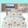 Reversible Camping Bedding Set With Digital Print For Home Sleep Comfort
