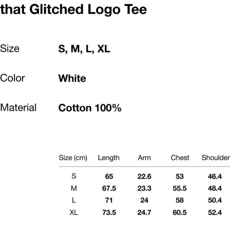 ThIs Is Never That Glitched Logo Tee White