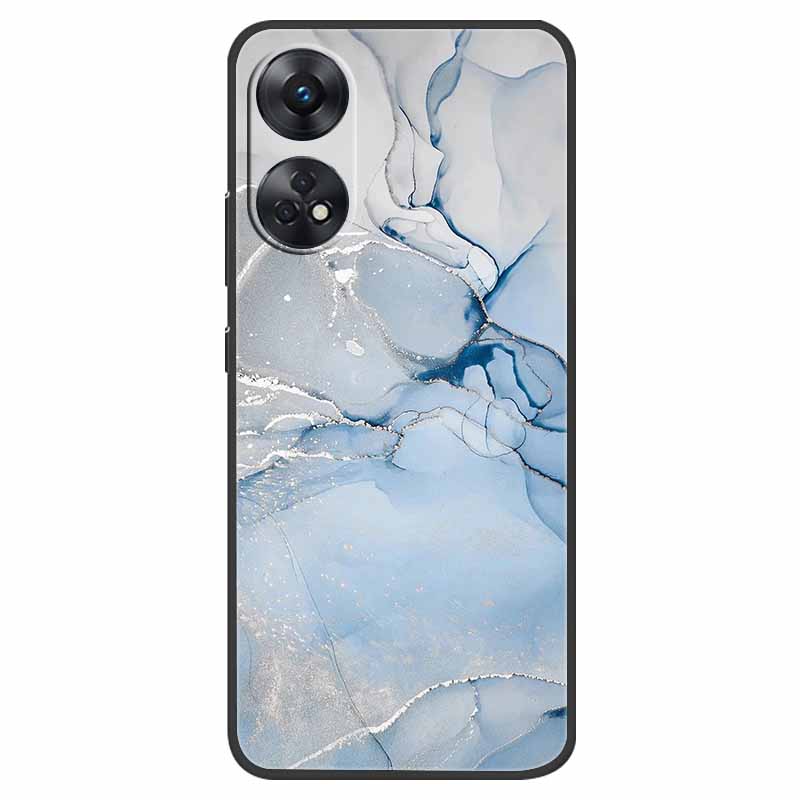 Case For Oppo Reno 8T Cover Black Silicone Soft Phone Back Cases for Oppo Reno8 T 4G Fundas Reno8T CPH2481 6.43" Lovely Fundas