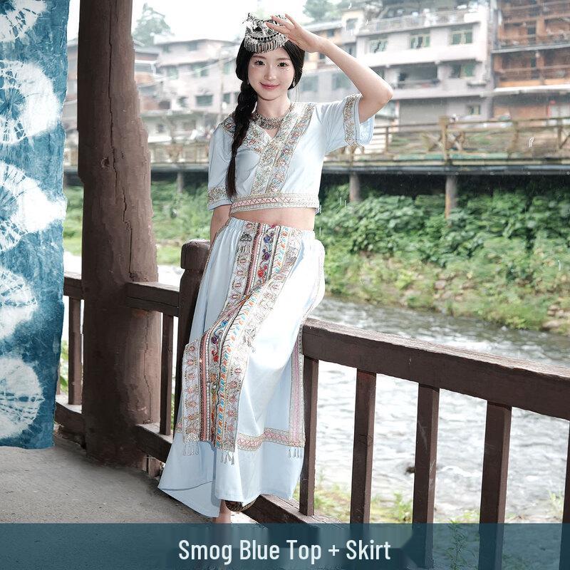 Jingcaiwu Yunnan Miao & Dai Ethnic Performance Dress L