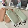 Astuccio Occhiali da Viaggio Pochette Pennelli Trucco Organizer Cosmetico Borsa Protettiva Occhiali da Sole in Silicone Accessori Occhiali Con Cordino