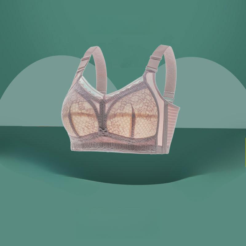 

Женский бюстгальтер из нержавеющей стали, тонкий, собирающий, удобный, дышащий, регулируемый, с хорошей поддержкой, с эффектом пуш-ап и дополнительными грудями 46/105E фиолетовый