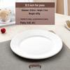 Pure White Ceramic Dinner Plates