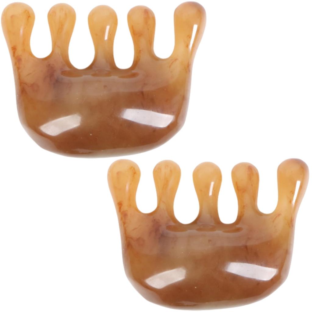 KALOLINNA Gua Sha Scalp Acupressure Face Massager for and Meridian Set of 2 Massager, Face, Neck, Scalp, Massage, Unisex, (A)